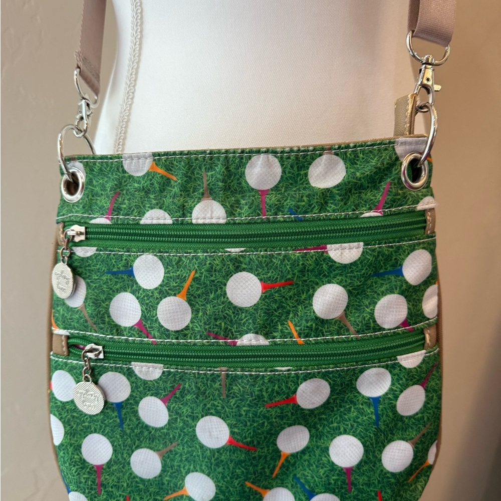 Sydney Love Sport Women's Golf Print Crossbody Bag Green